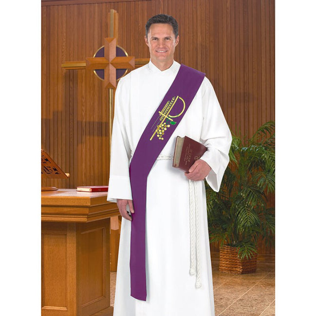 Eucharistic Smooth Weave Poly Deacon Stole