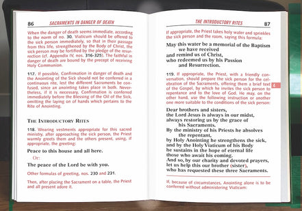 Order Of The Anointing Of The Sick And Their Pastoral Care POCKET EDITION