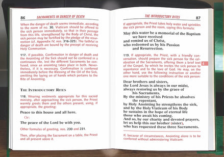Order Of The Anointing Of The Sick And Their Pastoral Care POCKET EDITION