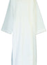 Monks Cloth Textured Polyester Linen Weave Velcro Alb - Button & Ample Size Available