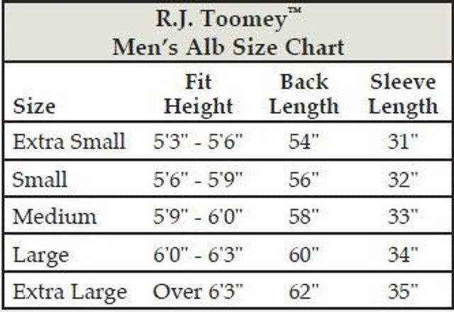 Front Wrap Plain Alb