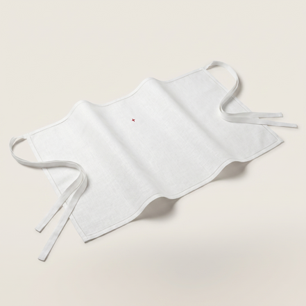 Amice - 100% Pure Linen Hemstitched with Red or White Cross (Optional Extended Ties Available)