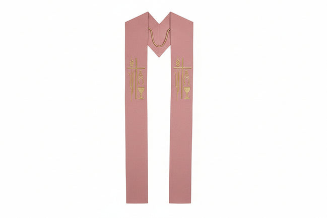 Alpha Omega Overlay Stole - Rose Only