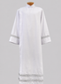 Tropical Weight Embroidered Poly Wool Blend Alb