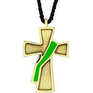 Deacon Cross Bronze Pendant