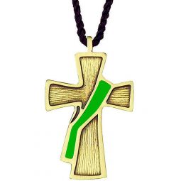 Deacon Cross Bronze Pendant