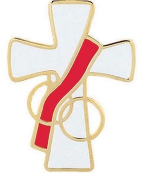 Deacon Spouse Cross Lapel Pin