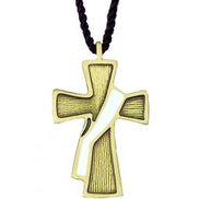 Deacon Cross Bronze Pendant