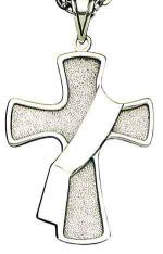 Deacon Stainless Steel Cross Pendant