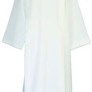 Smooth Silky Poplin Polyester Velcro Alb - Buttons & Ample Sizes Available