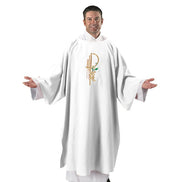 Eucharistic Smooth Weave Poly Dalmatic with Matching Stole