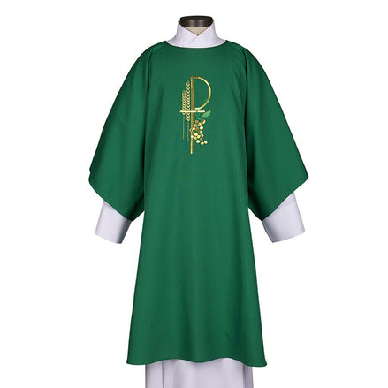 Eucharistic Smooth Weave Poly Dalmatic with Matching Stole