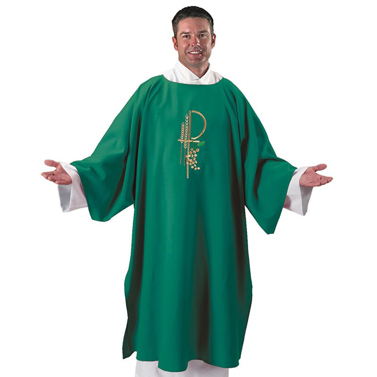 Eucharistic Smooth Weave Poly Dalmatic with Matching Stole