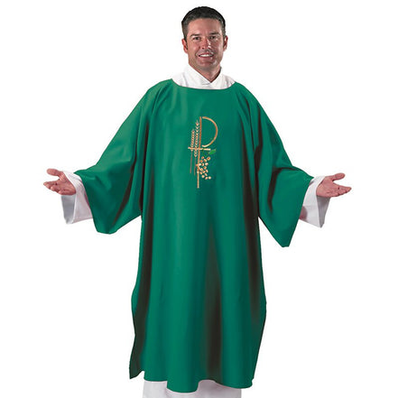 Eucharistic Smooth Weave Poly Dalmatic with Matching Stole