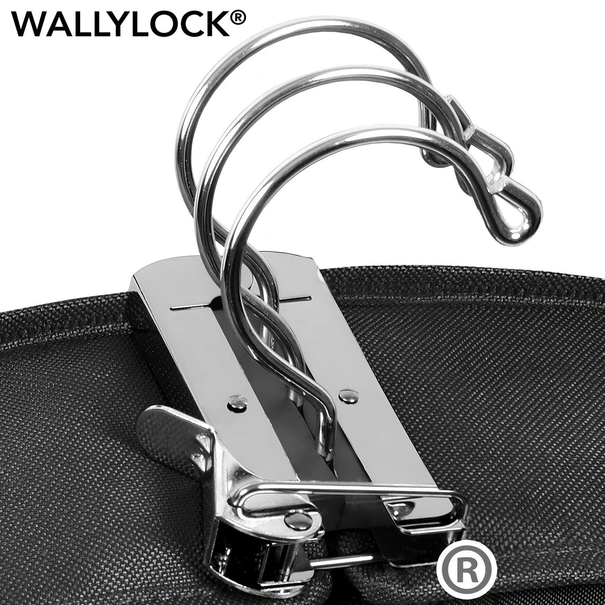 WallyLock hanger clamp on the 60-inch garment bag