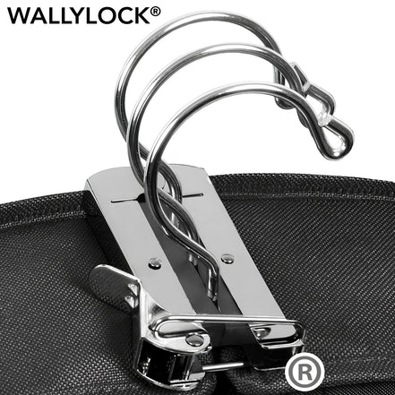 WallyLock hanger clamp on the 60-inch garment bag