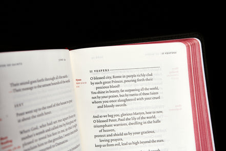 Interior layout of the Word on Fire Liturgy of the Hours Second Edition