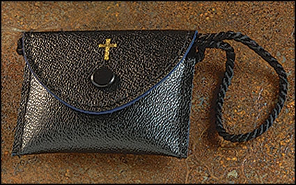 Brass Burse for 1 Small Pyx - 15" Neck Cord