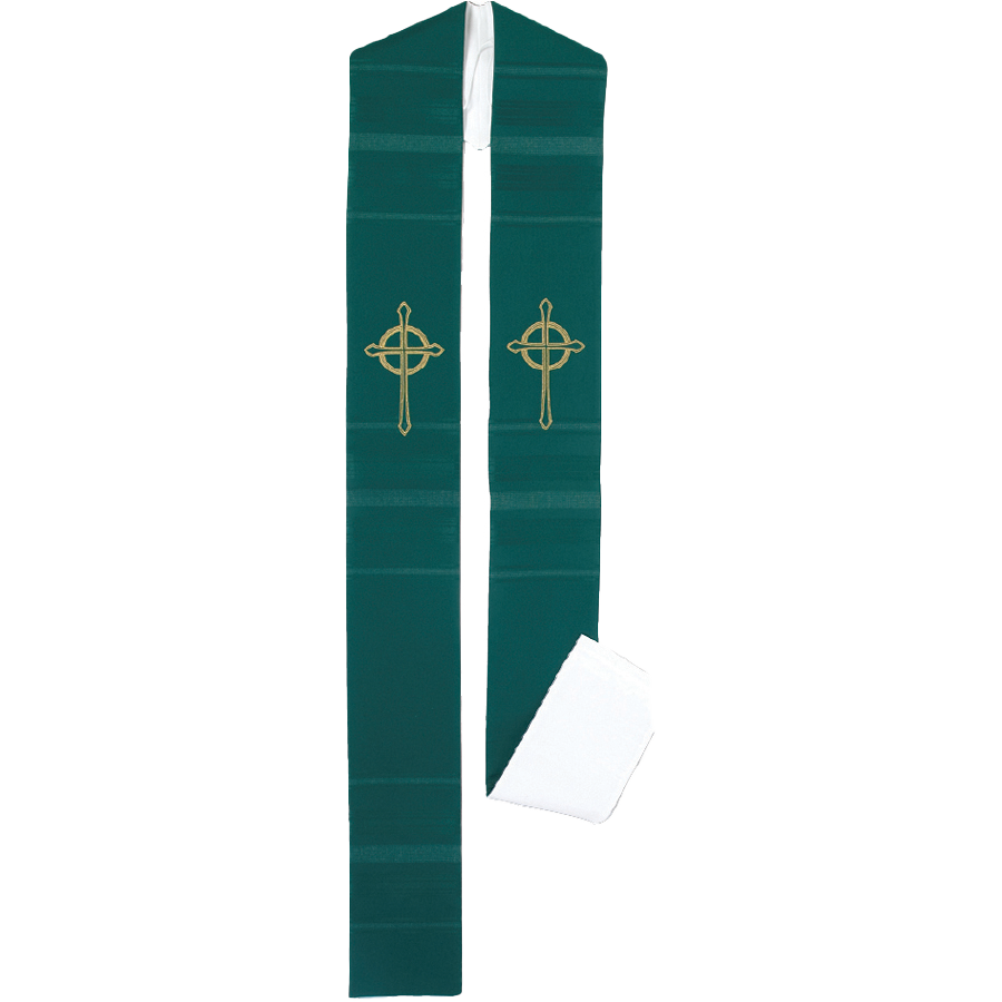 Deacon Reversible Gold Cross Direct Embroidery Stole