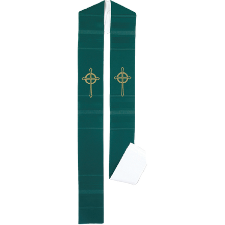 Deacon Reversible Gold Cross Direct Embroidery Stole