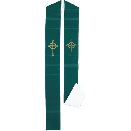 Deacon Reversible Gold Cross Direct Embroidery Stole