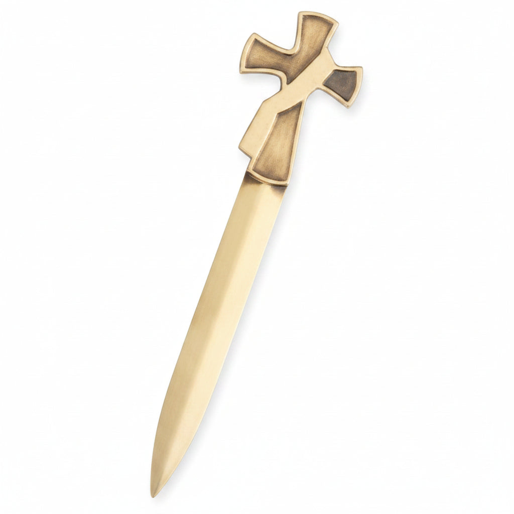 Deacon Cross Bronze Letter Opener