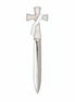 Deacon Cross Silver Letter Opener