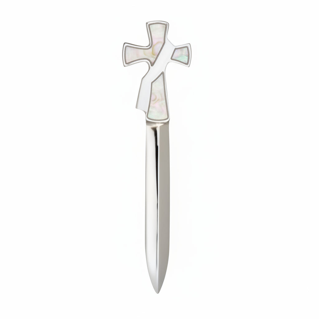 Deacon Cross Silver Letter Opener