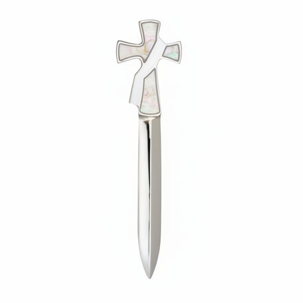 Deacon Cross Silver Letter Opener