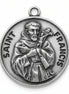 Saint Francis Patron Saint Sterling Silver Medal