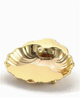 14kt Gold Plated Baptismal Shell with Finger Ring