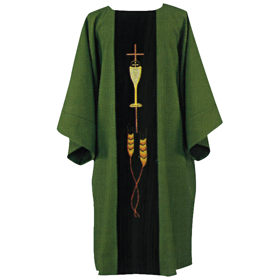 Multicolor Emroidery on 6" Velvet Band Dalmatic