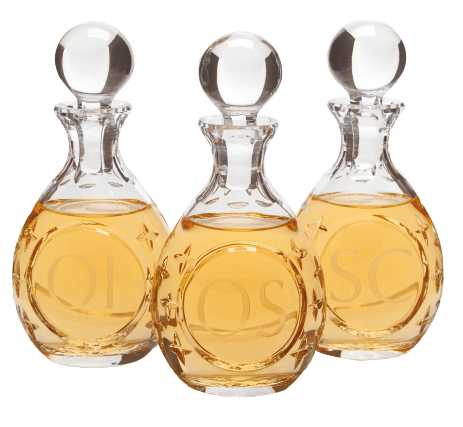3 pc. Chrismal - Crystal w/Etching 9781