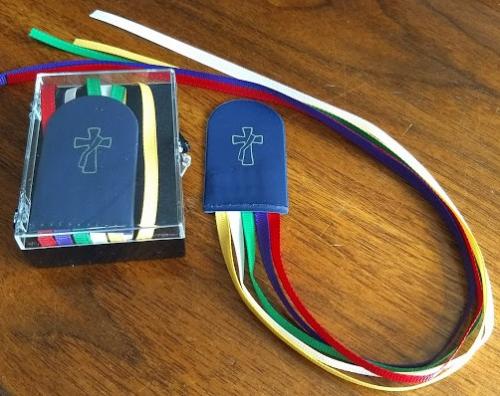 Deacon Cross Five Ribbons Bookmark