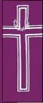 Lucia Collection Deacon Stole for Lent Crown of Thorns on Cross Design