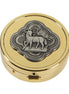 Agnus Dei Design Pyx - Silver Plate - Medium Size - Brass - Ministerial Quality