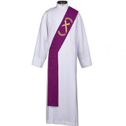 Lenten Embroidered Nails & Thorns Design Deacon Stole