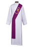 Lenten Embroidered Nails & Thorns Design Deacon Stole