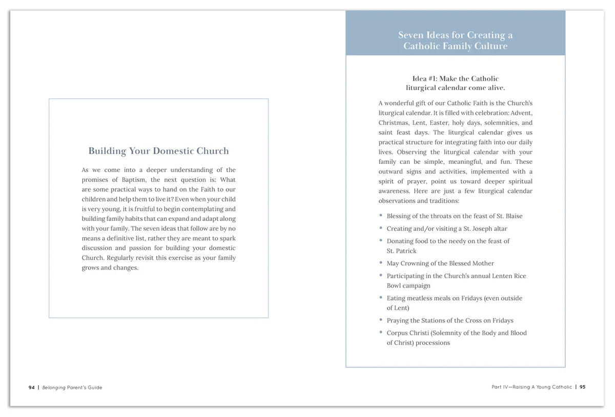 Belonging: Baptism in the Family of God, Parent’s Guide