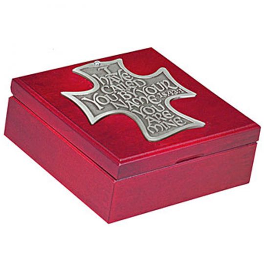 Deacon Cross Engraveable Keepsake Box - "The Lords Call"