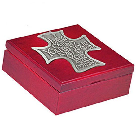 Deacon Cross Engraveable Keepsake Box - "The Lords Call"