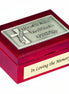 Deacon Cross Engraveable Keepsake Box - "Here the Word Proclaim it Faithfully"