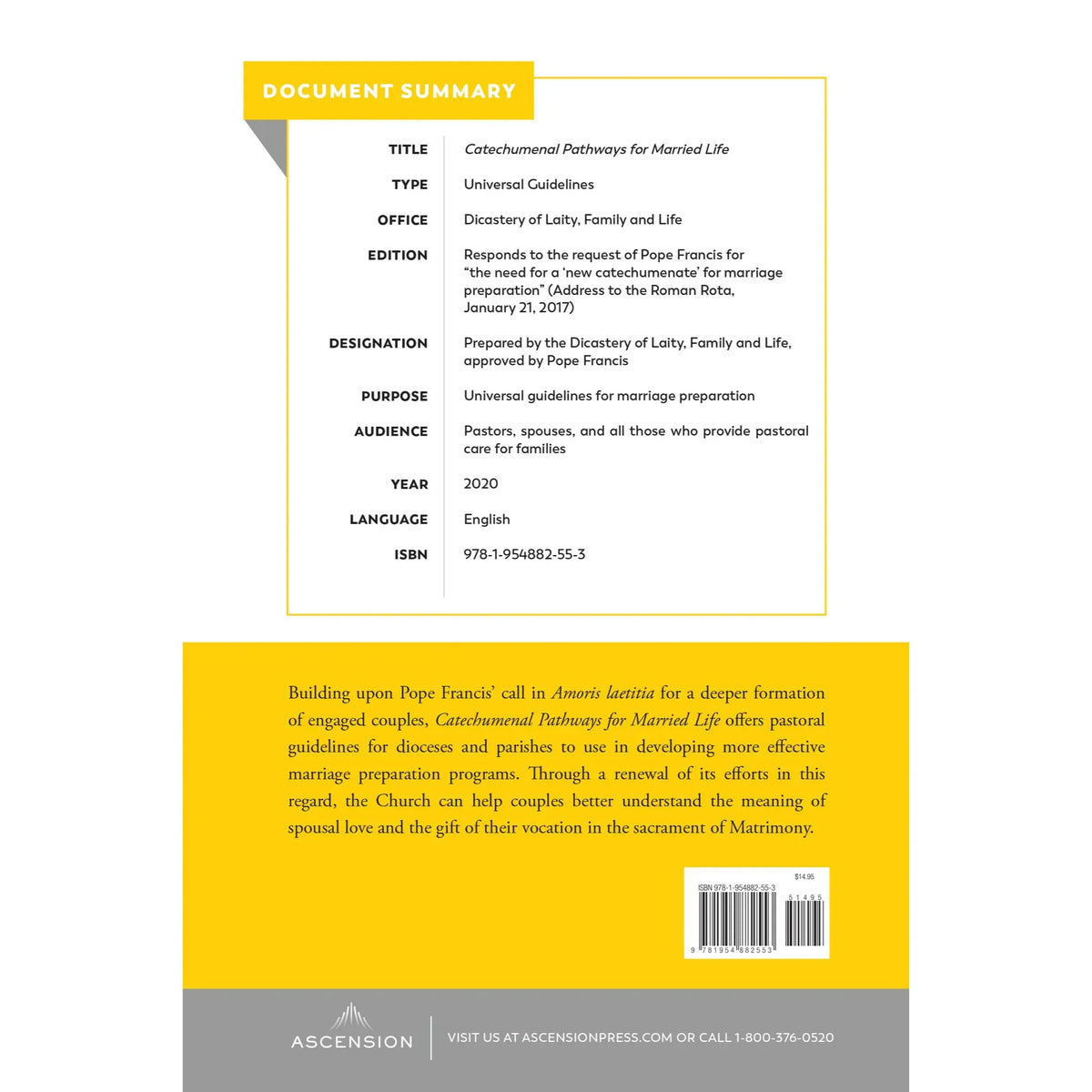 Catechumenal Pathways for Married Life: Pastoral Guidelines for Local Churches