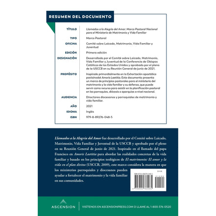 Called to the Joy of Love: A National Pastoral Framework for Marriage and Family Life Ministry