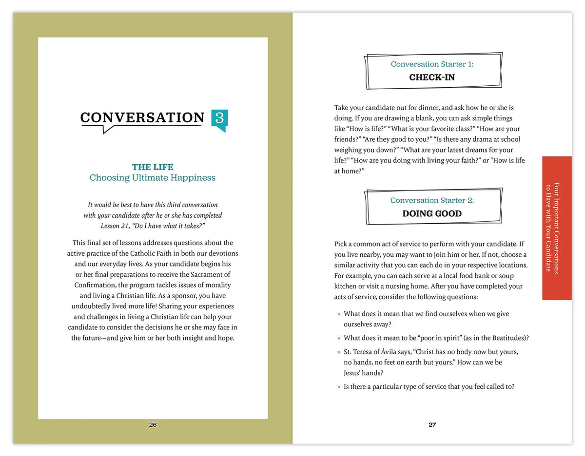 Chosen: Your Journey to Confirmation, Sponsor’s Guide