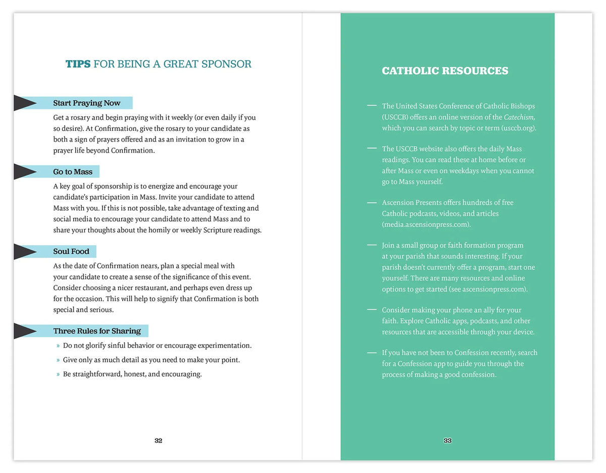 Chosen: Your Journey to Confirmation, Sponsor’s Guide