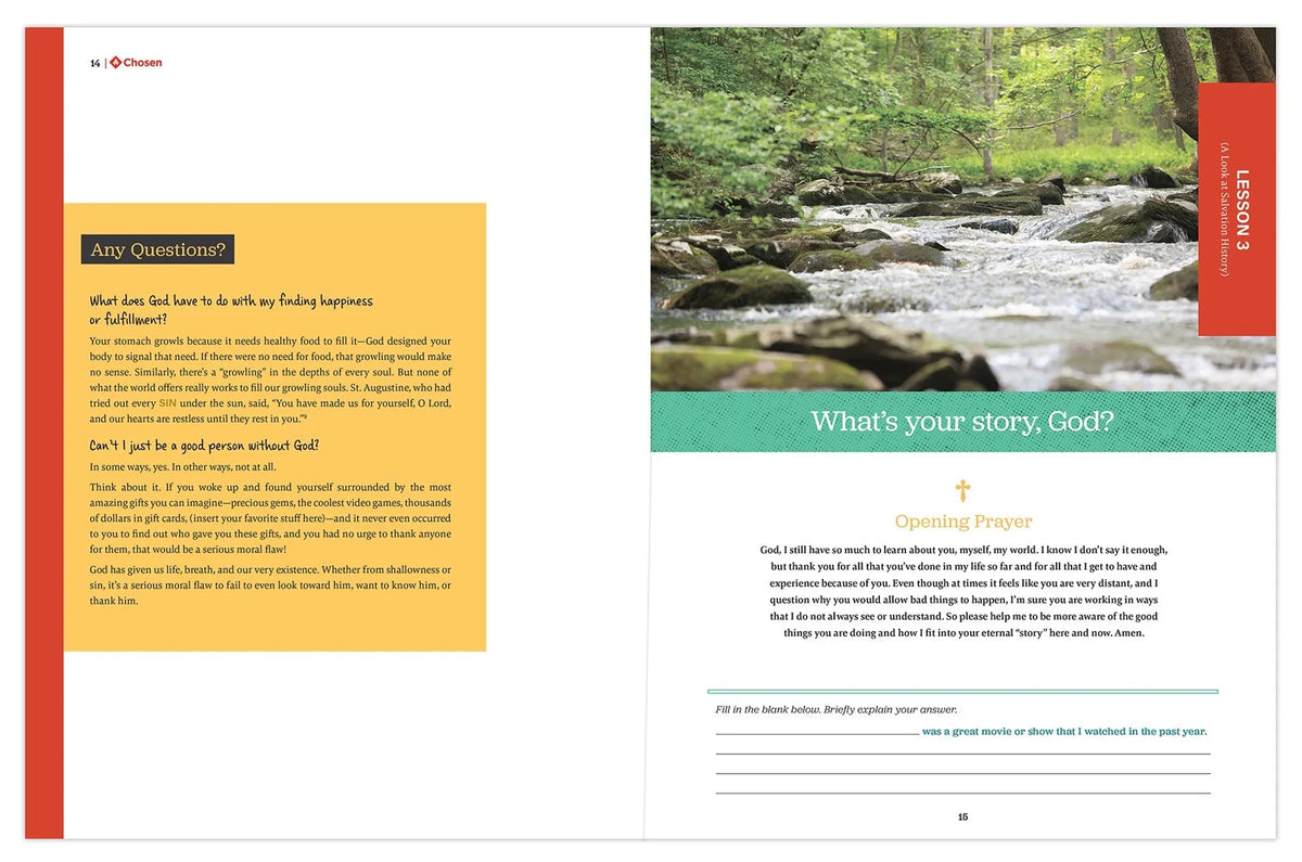 Chosen: Confirmation: Student workbook