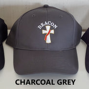 Deacon Cross Baseball Hat - Embroidered Cross & Lettering