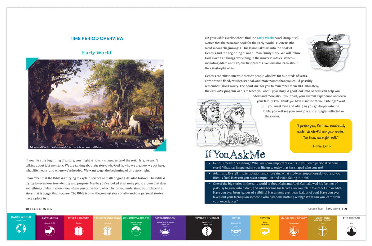 Encounter: The Bible Timeline for Middle School, Student Workbook