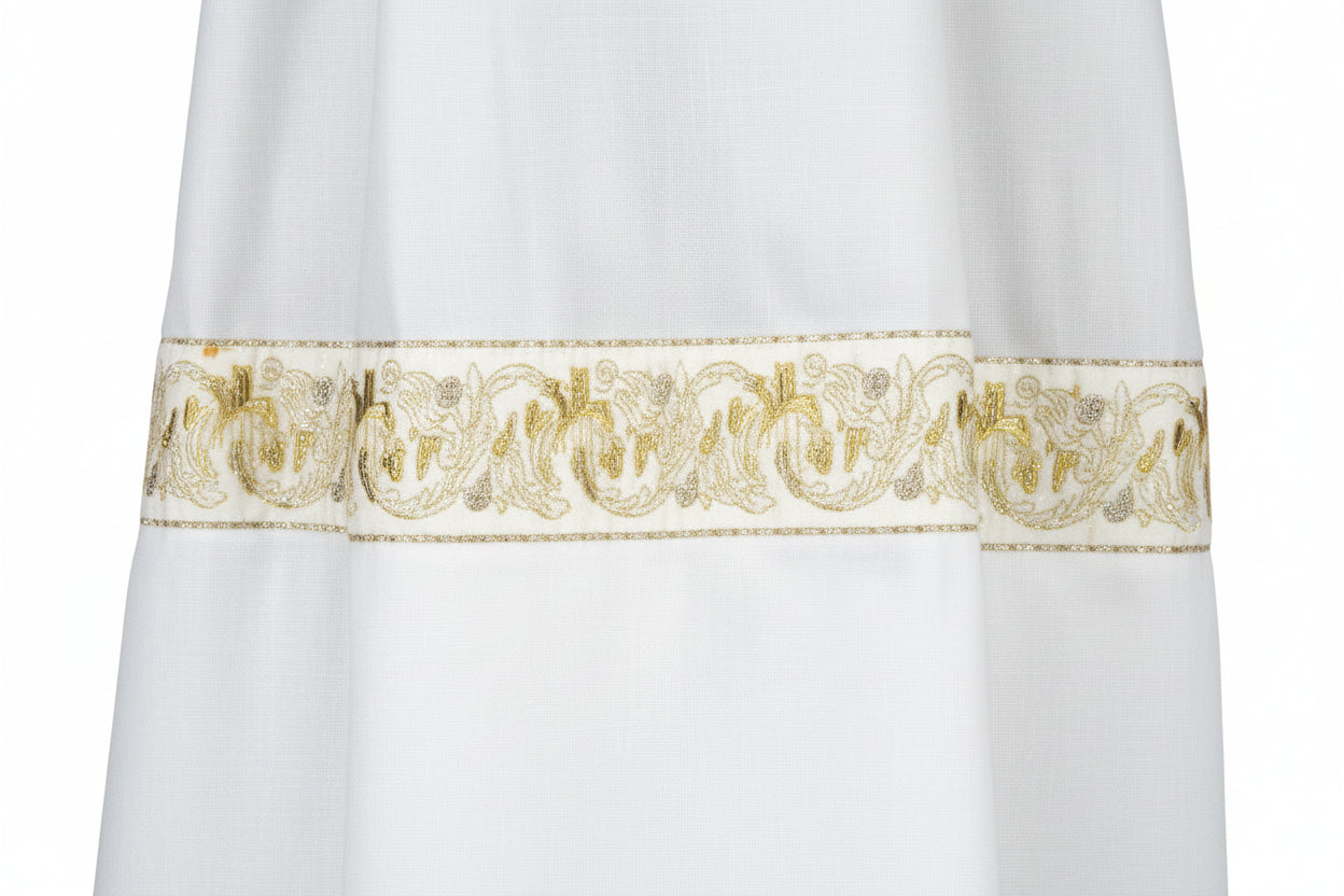 Wheat & Grapes Embroidered Alb